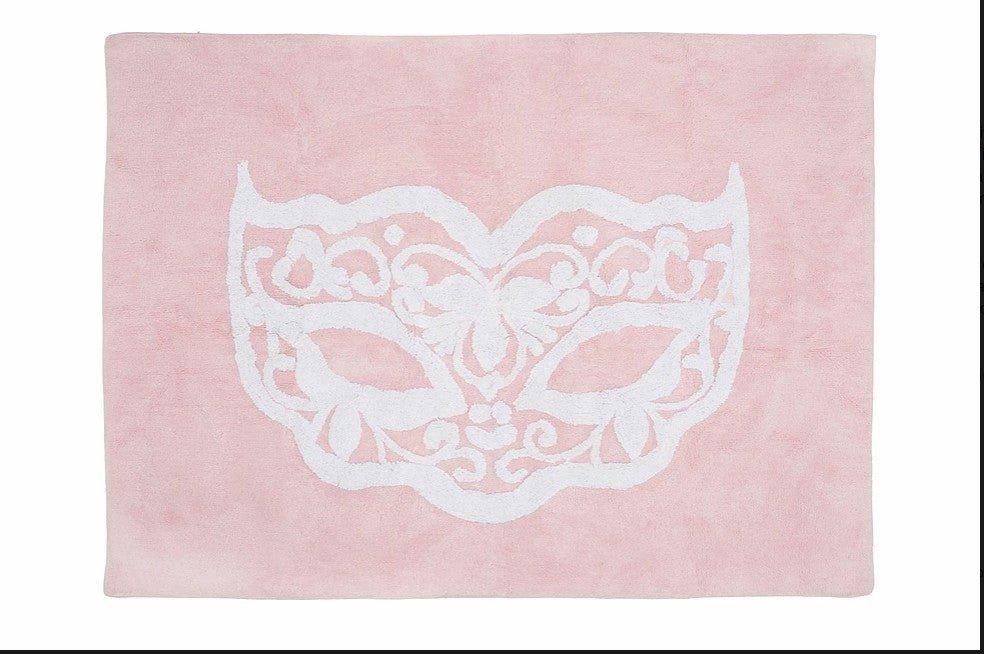 Alfombra Infantil Algodón 100% Lavable Carnaval Aratextil Rosa - Nanetes #